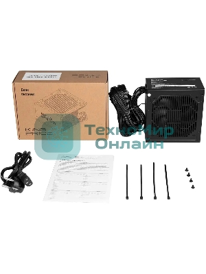 Блок питания KingPrice ATX 350W KPPSU350 (20+4pin) 120мм fan 2xSATA RTL