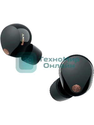 Наушники TWS Sony WF-1000XM5 черный, внутриканальные, Bluetooth, активное шумоподавление, беспроводная зарядка, до 8 ч