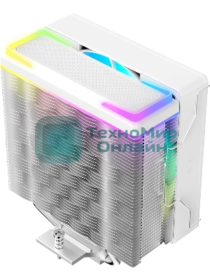 Кулер для процессора Ocypus Delta A40 SE WH ARGB, 120мм ARGB FAN, Top ARGB Panel, 4 HEAT PIPES, 4-PIN PWM, 800-1800 RPM, 31DBA, HYDRO BEARING, LGA115X/1200/1700/18XX, AM4/AM5