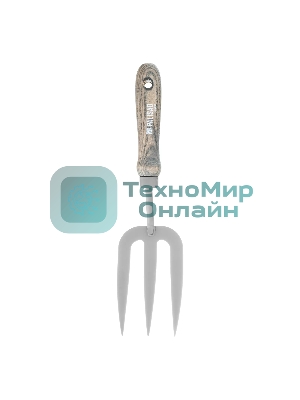 Вилка посадочная Palisad LUXE 80х320 мм, стальная, рукоятка из ясеня