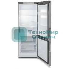 Холодильник Бирюса М6134 металлик двухкамерный 210/85 л морозилка снизу, капельная система