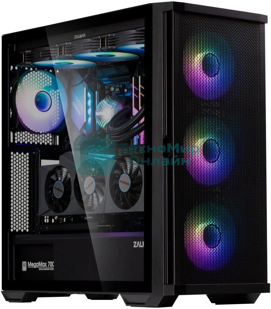 Компьютерный корпус ZALMAN Z10 DUO, ATX, BLACK, WINDOW, 2x3.5