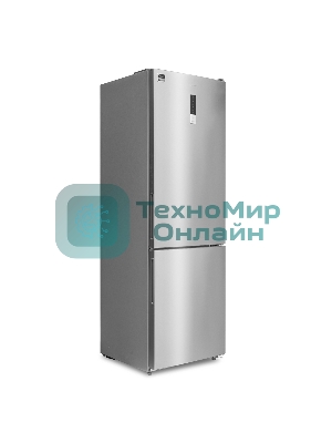 Холодильник Centek CT-1732 NF нержавеющая сталь двухкамерный 229/79л морозилка снизу, No Frost