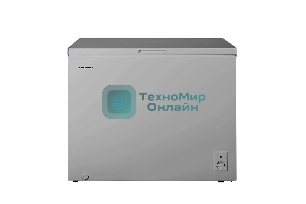 Морозильный ларь Kraft BD (W)-280SRX серебристый, 260л