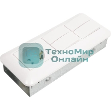 Блок SE Wessen Прима розетка с/з + выключатель 2-кл. + выключатель 2-кл. (индивид. упак.) внутр., белый