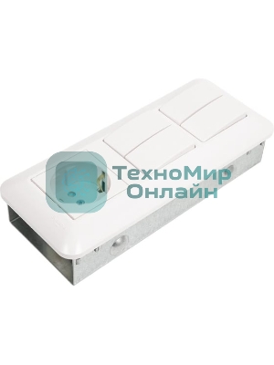 Блок SE Wessen Прима розетка с/з + выключатель 2-кл. + выключатель 2-кл. (индивид. упак.) внутр., белый