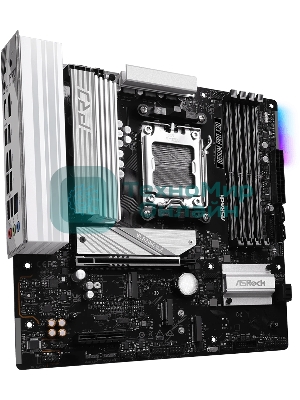 Материнская плата ASRock B650M Pro X3D, AM5, AMD B650, 4xDDR5, 4xSATA, 3xM.2, 1xPCIe 5.0 x16, 1xPCIe 4.0 x4, 1xHDMI, 1xDP, 1x2.5Gb LAN, 1xUSB-C 10Gbps, 1xUSB-A 10Gbps, 2xUSB-A 5Gbps, 4xUSB-A 2.0, 3x3.5 мм, 7.1, mATX