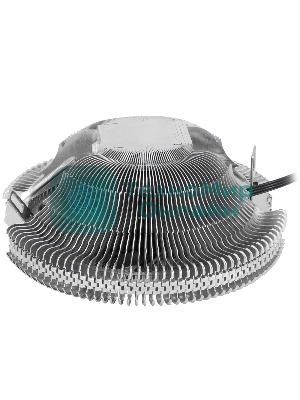 Кулер для процессора Crown CM-S1250TPWM v2 серебристый/черный, 95 мм, алюминий, 2000 об/мин, 28.7 дБ, 4 pin, 125 Вт, 53 мм