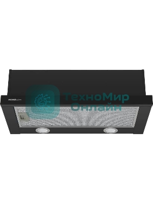 Вытяжка телескопическая HOMSair Flat 60 черный, 60 см, 520 куб. м/ч, 47 дБ