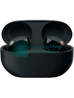 Наушники TWS Sony WF-1000XM5 черный, внутриканальные, Bluetooth, активное шумоподавление, беспроводная зарядка, до 8 ч