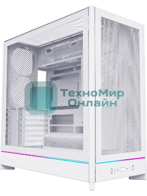 Компьютерный корпус Montech HS01 белый без БП ATX 2xUSB3.0 audio bott PSU