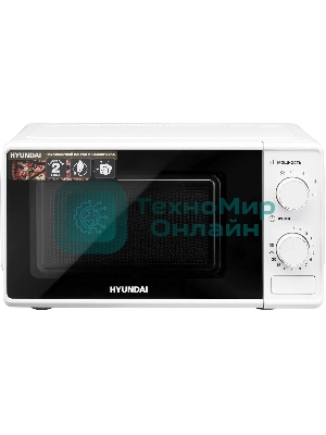 Микроволновая печь Hyundai HYM-M2044 белый, 20 л, 700 Вт, переключатели - поворотный механизм