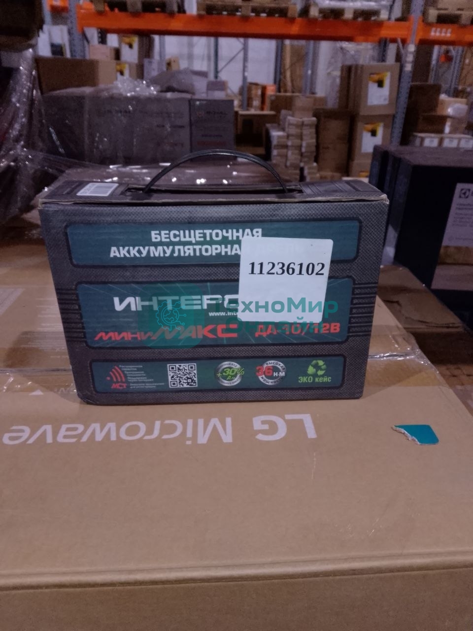 (Поврежденная упаковка) Аккумуляторная бесщеточная дрель-шуруповерт ДА-10/12В (картон, без аккум. и ЗУ) МиниМАКС ИНТЕРСКОЛ 687.0.0.70 (Новый товар  в заводской упаковке  с повреждениями)