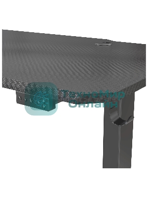 Стол игровой Cactus CS-EDL-GbK столешница МДФ черный, каркас черный