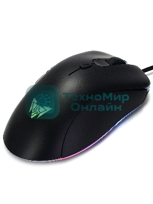 Мышь проводная Crown CMGM-904 черный, 7000 dpi, USB, кнопки - 7