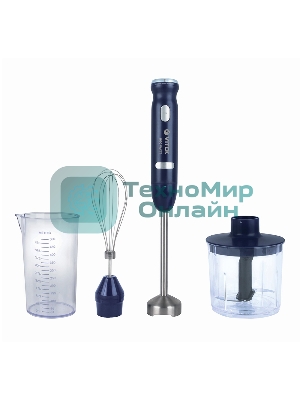 Блендер погружной Vitek VT-8537(MC) Мощность 900 Вт.Емкость измельчителя 400 мл.Управление мех.