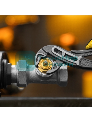 Клещи переставные Denzel обливные рукоятки, 180 мм