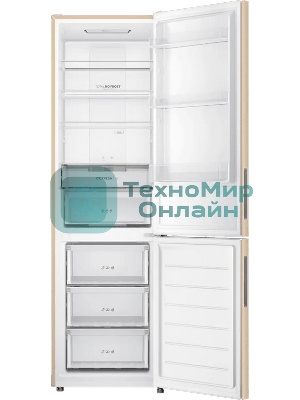 Холодильник Haier CEF538CGG золото двухкамерный 263/105л морозилка снизу, No Frost