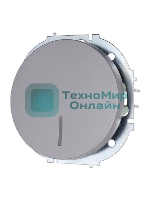 Выключатель 1-кл. СП OSEN 10А IP20 с подсветкой механизм серый матовый LEZARD 743-7488-111