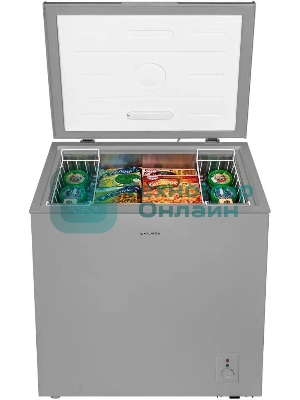 Морозильный ларь Maunfeld MFL200GR, серый, 200л