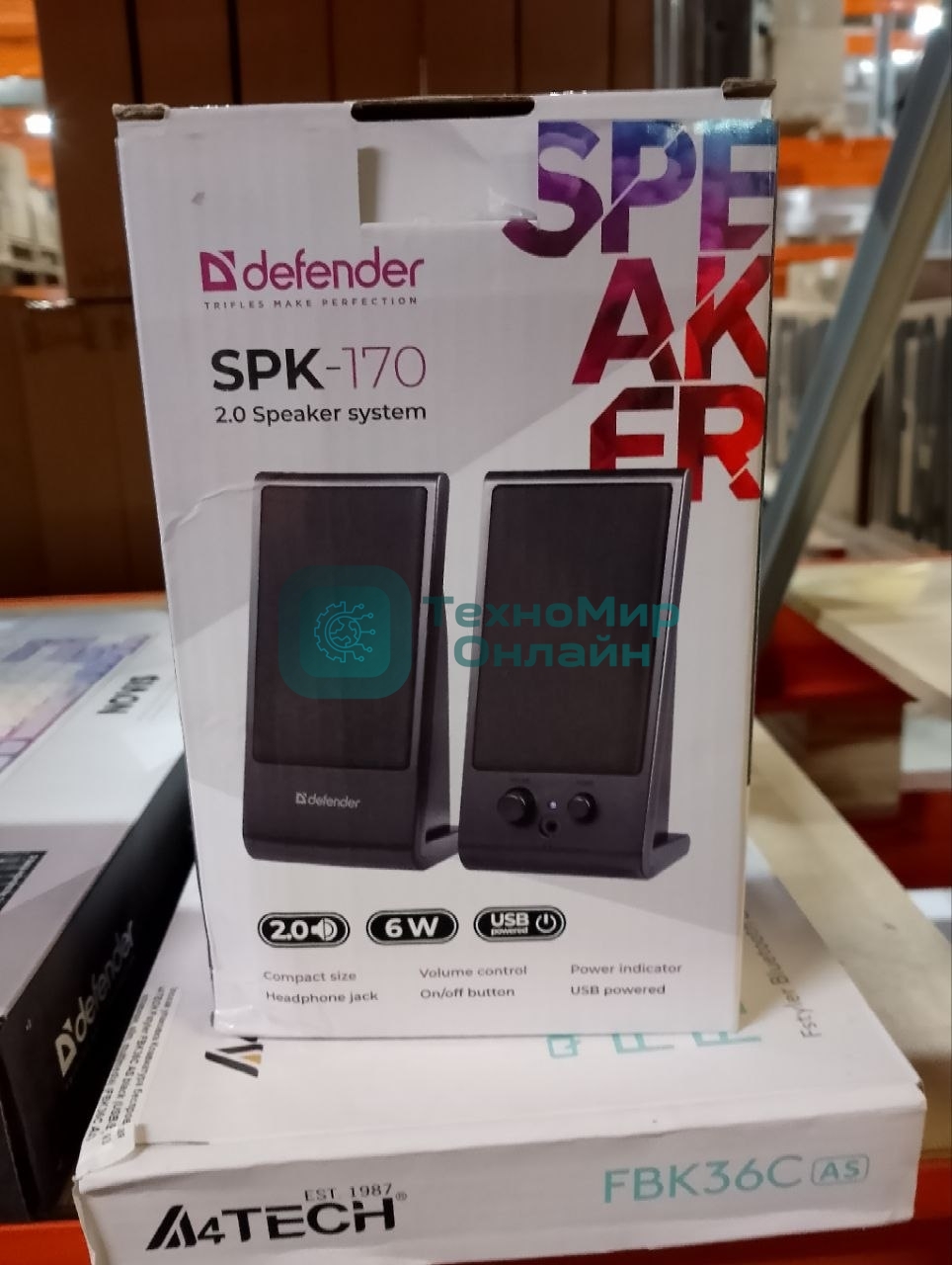(Поврежденная упаковка) Акустическая 2.0 система DEFENDER SPK-170