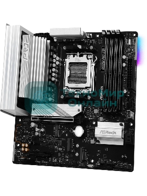 Материнская плата ASRock B650M Pro X3D, AM5, AMD B650, 4xDDR5, 4xSATA, 3xM.2, 1xPCIe 5.0 x16, 1xPCIe 4.0 x4, 1xHDMI, 1xDP, 1x2.5Gb LAN, 1xUSB-C 10Gbps, 1xUSB-A 10Gbps, 2xUSB-A 5Gbps, 4xUSB-A 2.0, 3x3.5 мм, 7.1, mATX