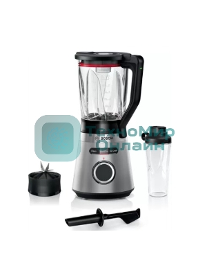 Блендер стационарный Bosch MMB6384M, 1200Вт, черный/нержавеющая сталь