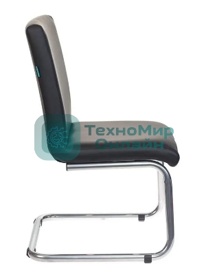 Кресло Бюрократ CH-250-V/BLACK черный, экокожа, 120 кг, механизм качания