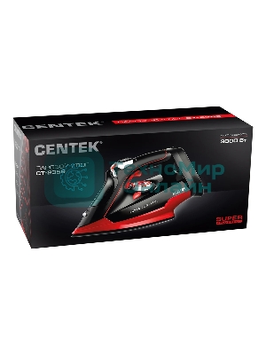 Утюг Centek CT-2359 красный/черный, 3000 Вт, 50 г/мин, 190 г/мин, 320 мл