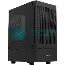 Компьютерный корпус без блока питания Case HSPD M540, Mesh Mid Tower, черный, TG, 0.45 SPCC, no fans, ATX, mATX, mITX, 160/300/150мм, 2x2.5