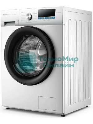 Стиральная машина Sharp ES-FSI812DLZ-W белый, загрузка фронтальная 8 кг, 1200 об/мин, класс A+++