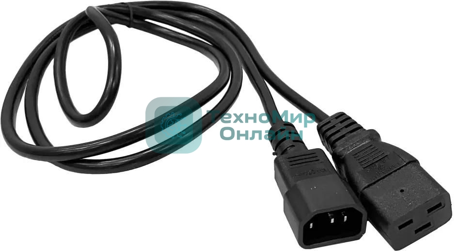 Шнур питания Lanmaster LAN-PP19/14-1.8-BK C19-С14 проводник.:3x0.75мм2 1.8м 220В 10А черный
