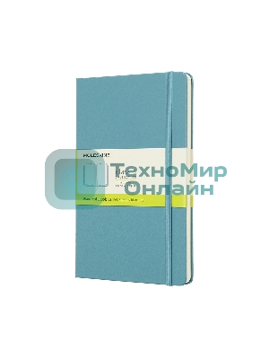 Блокнот Moleskine CLASSIC QP062B35 Large 130х210 мм, 240 страниц, нелинованный, твердая обложка, голубой