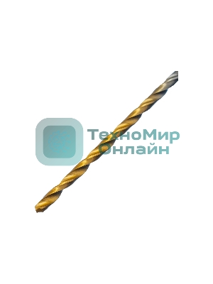 Сверло спиральное по металлу Denzel 2 х 86 мм Р6М5, Golden Tip, удлиненное, 2 шт.