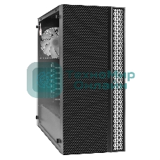 Компьютерный корпус Miditower ExeGate EVO-9211-600NPX (ATX, БП 600NPX с вент. 12см, с окном, 2хUSB+1хUSB3.0, HD аудио, черный, 1 вент. с RGb подсветкой)