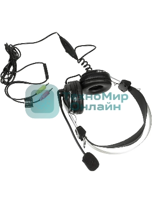 Гарнитура A4Tech HS-7P чёрный, проводная