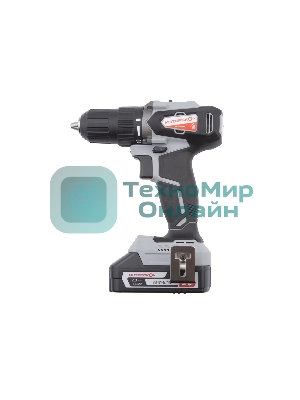 Дрель-шуруповерт ИНТЕРСКОЛ ДА-13/18ВК, 18 В, 2 Ач, 45 Нм, бесщеточный