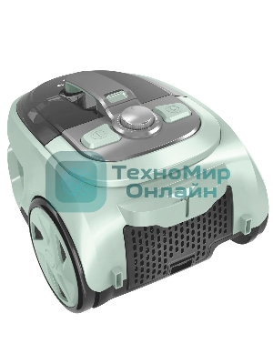 Пылесос Eurostek EVC-KP05С серый/бирюзовый, 400/2600 Вт, уборка сухая, пылесборник контейнер 2.5 л