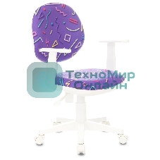 Кресло Бюрократ CH-W356AXSN Sticks 08 фиолетовый, ткань, 120 кг