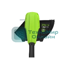 Триммер Greenworks 25 см, авт., 24V, с АБ 2 А.ч. и ЗУ слайдер 2,0А 2107207SA