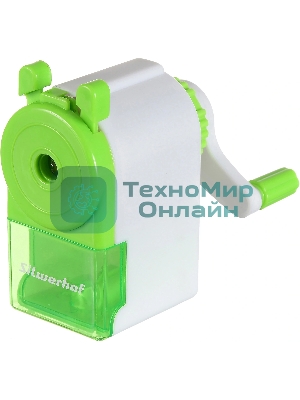 Точилка для карандашей механическая Silwerhof Color, 1 отверстие, зеленый