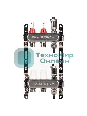 Коллектор Royal Thermo нерж. в сборе с расходомерами 1