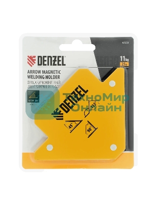 Фиксатор магнитный для сварочных работ Denzel усилие 25 LB