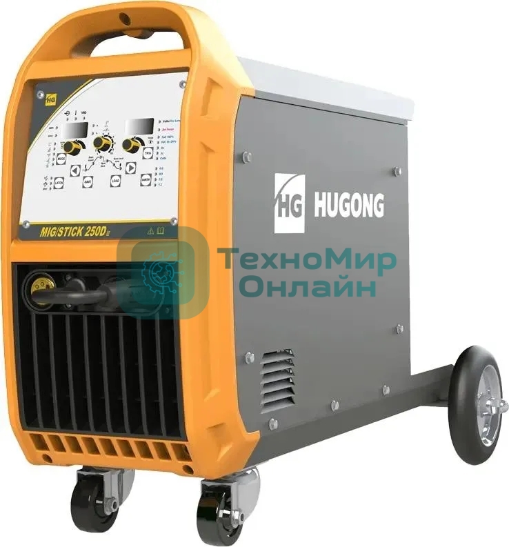 Сварочный полуавтомат Hugong Mig/Stick 250D III инвертор MIG-MAG/SPOT/FCAW/MMA/Lift TIG 7.12кВт