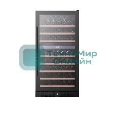 Винный шкаф Temptech CL120DB черный, 261 л, 2 отсека, 94 бут., класс G