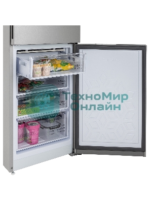 Холодильник Бирюса М6149 металлик двухкамерный 245/135 л морозилка снизу, автоматическое оттаивание