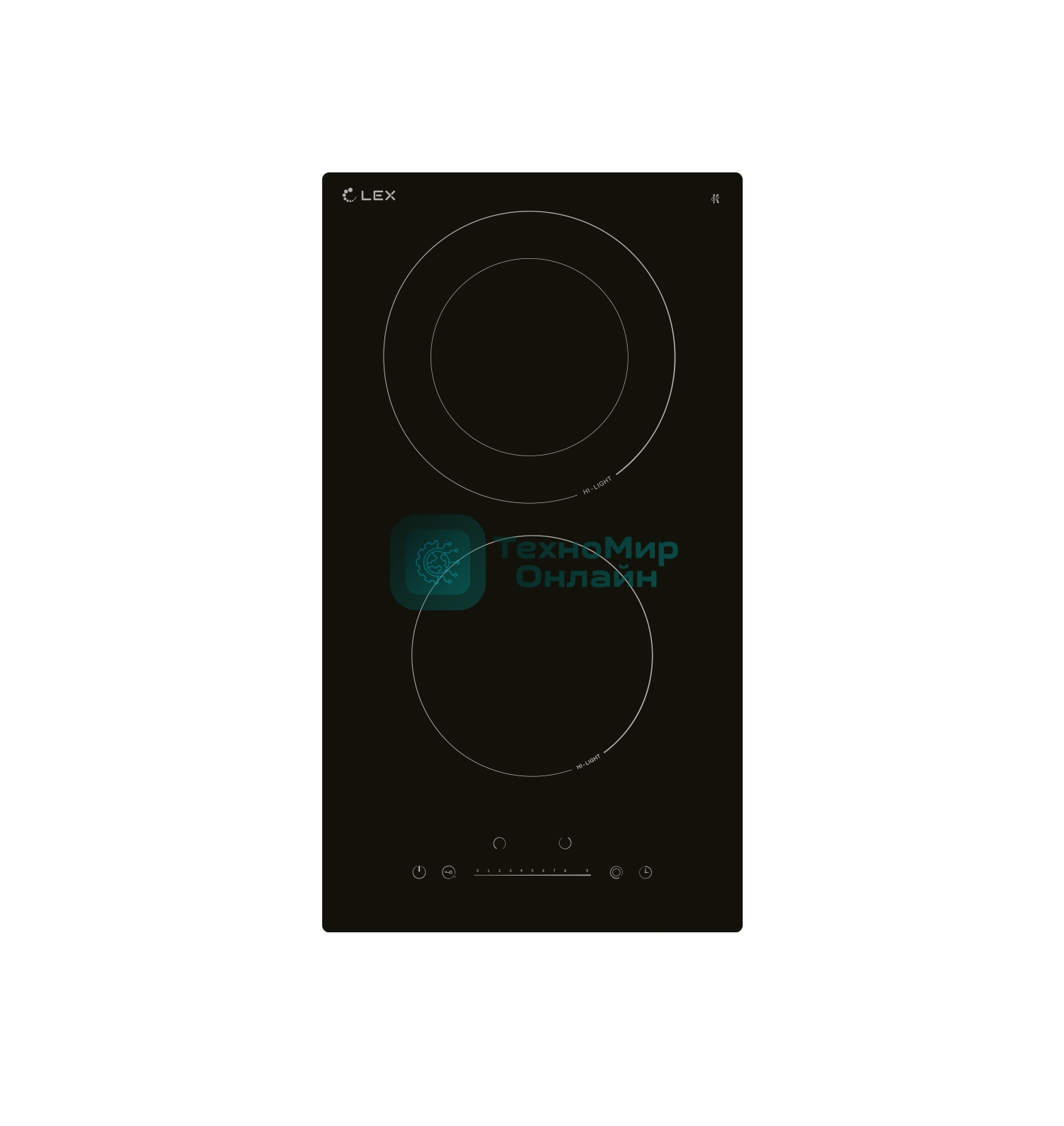 Электрическая варочная панель Lex EVH 321A BL Hi-Light, независимая, черный