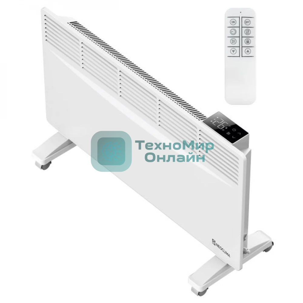 Конвектор электрический Neoclima Optima 2000W белый, 2000 Вт, электронный термостат, Wi-Fi