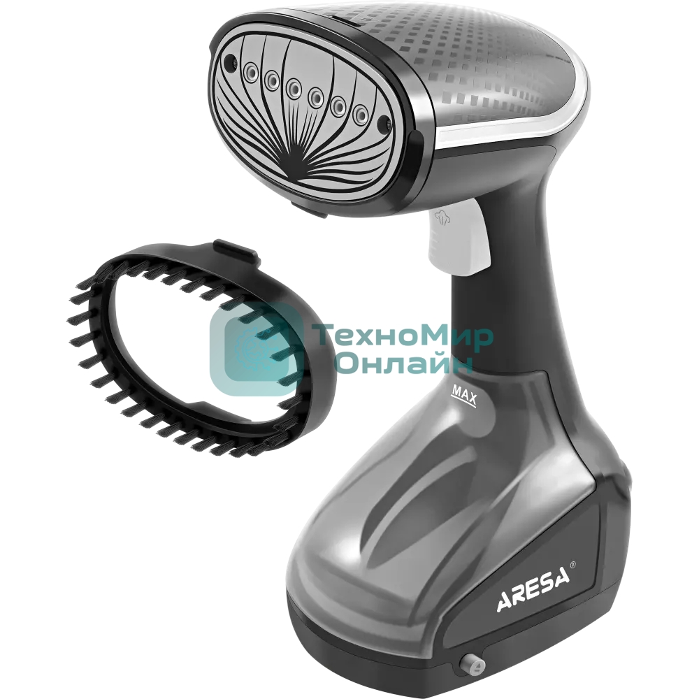 Отпариватель ARESA AR-2306 черный/серебристый, 1100 Вт, 25 г/мин, 200 мл