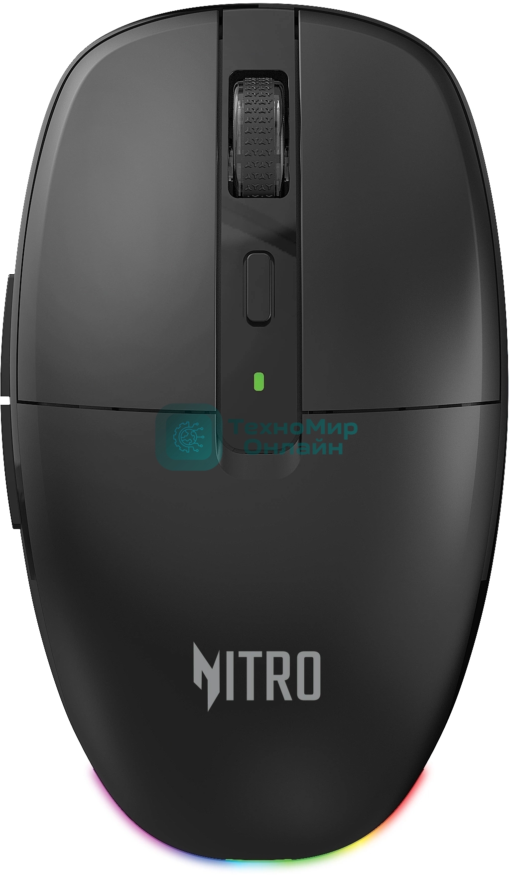 Мышь беспроводная Acer Nitro OMR400 черный, 3200 dpi, радиоканал, Bluetooth, USB, кнопки - 6
